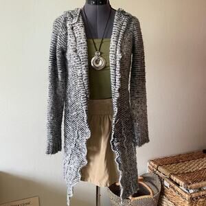 Y2K BCBG vintage 2000's long grey cardigan fairy boho whimsy